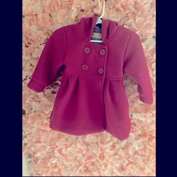 Baby / Toddler Girls Fall Winter Hooded Trench Coat Jacket - Picture 2 of 3